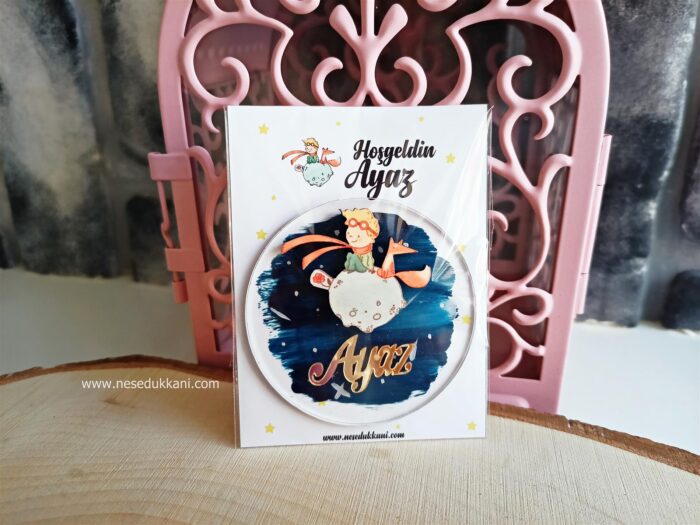 Küçük Prens İsme Özel Yenidoğan Magnet 20 Adet