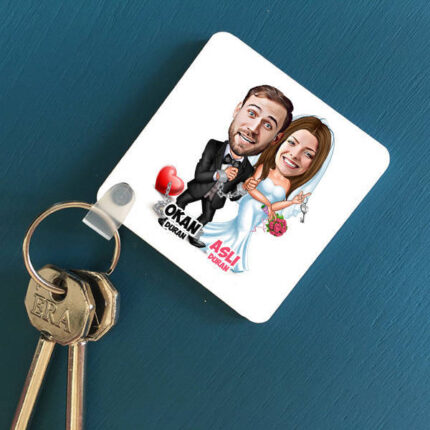 Biz Bize Mahkumuz Karikatürlü Anahtarlık