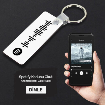 Kişiye Özel Spotify Ses Dalgası Anahtarlık