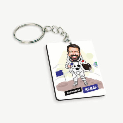 Erkek Astronot Karikatürlü Anahtarlık