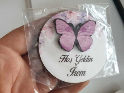 Kelebek Figürlü Yenidoğan Doğum Günü Magnet 10 Adet