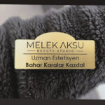 Altın Gold Personel Yaka İsimlik Kartı Cafe Restorant Güzellik Salonları