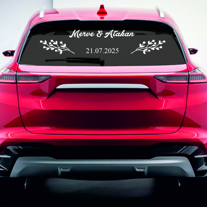 Kolay Uygulanabilir Gelin Arabası Sticker