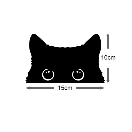 Kedi Sticker Araç Motor Etiketi