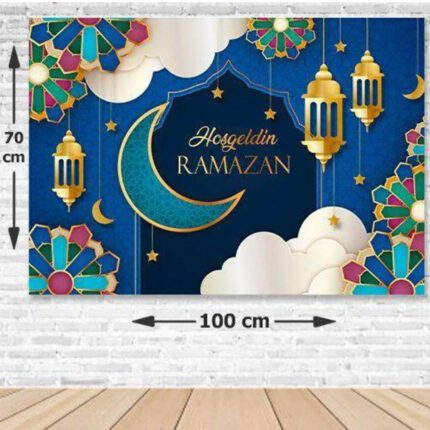 Hoşgeldin Ramazan Afiş Avrupa Vinil Branda 100cmx70cm