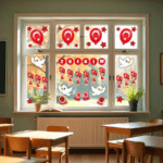 Cumhuriyet Bayramı Cam Süsü Folyo Sudan Etkilenmez Yapışkanlı