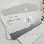 100 Adet Lüks Katlamalı Düğün Davetiyesi Ekonom 9312