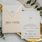 Zarflı Düğün Davetiyesi 100 Adet Ekonom 9257