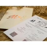 Takvimli düğün davetiyesi