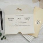Erdem Davetiye 9326 - Modern ve Şık Düğün Davetiyesi