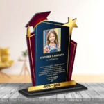yuvarlak ahşap mezuniyet plaketi