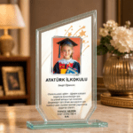 Kişiye Özel Mezuniyet Temalı Kristal Pleksiglas Plaket