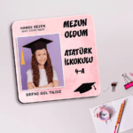 Öğrenciye Özel Fotoğraflı Mezuniyet Magneti